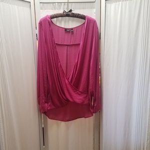 a.n.a cross drape front blouse